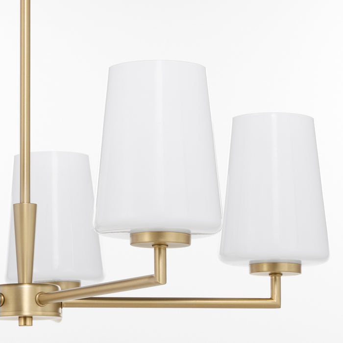Myhouse Lighting Quorum - 6204-5-280 - Five Light Chandelier - Goodwin - Aged Brass