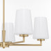 Myhouse Lighting Quorum - 6204-5-280 - Five Light Chandelier - Goodwin - Aged Brass