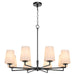 Myhouse Lighting Quorum - 6204-8-259 - Eight Light Chandelier - Goodwin - Matte Black