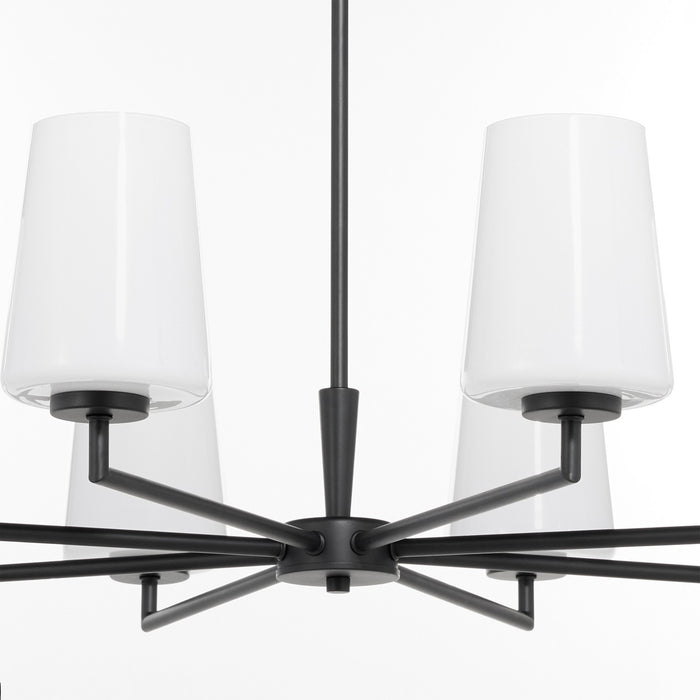 Myhouse Lighting Quorum - 6204-8-259 - Eight Light Chandelier - Goodwin - Matte Black