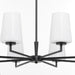 Myhouse Lighting Quorum - 6204-8-259 - Eight Light Chandelier - Goodwin - Matte Black