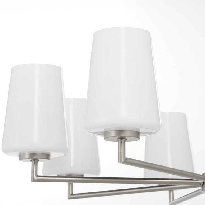Myhouse Lighting Quorum - 6204-8-265 - Eight Light Chandelier - Goodwin - Satin Nickel