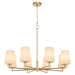 Myhouse Lighting Quorum - 6204-8-280 - Eight Light Chandelier - Goodwin - Aged Brass