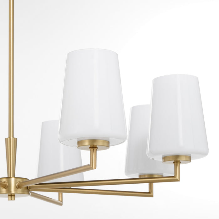 Myhouse Lighting Quorum - 6204-8-280 - Eight Light Chandelier - Goodwin - Aged Brass