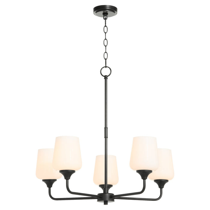 Myhouse Lighting Quorum - 6313-5-259 - Five Light Chandelier - Raymond - Matte Black