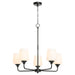 Myhouse Lighting Quorum - 6313-5-259 - Five Light Chandelier - Raymond - Matte Black
