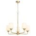 Myhouse Lighting Quorum - 6313-5-280 - Five Light Chandelier - Raymond - Aged Brass