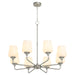 Myhouse Lighting Quorum - 6313-8-265 - Eight Light Chandelier - Raymond - Satin Nickel