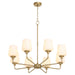 Myhouse Lighting Quorum - 6313-8-280 - Eight Light Chandelier - Raymond - Aged Brass