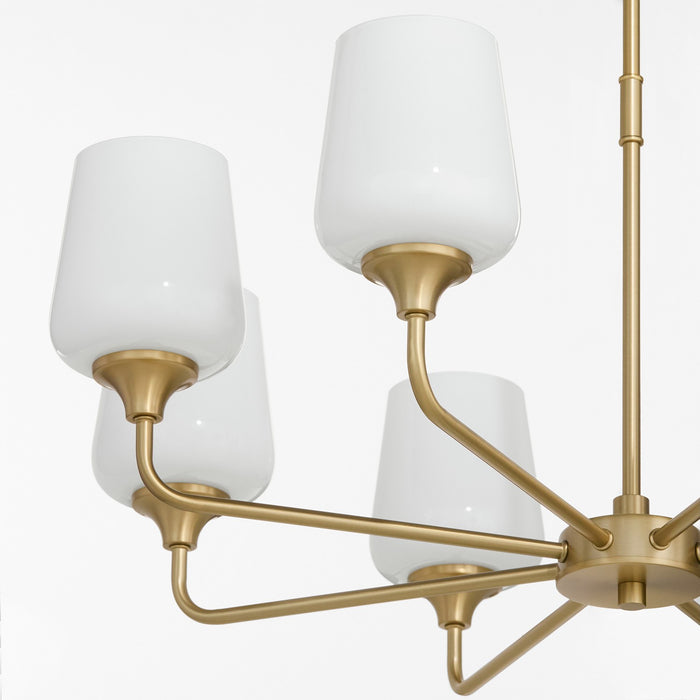 Myhouse Lighting Quorum - 6313-8-280 - Eight Light Chandelier - Raymond - Aged Brass