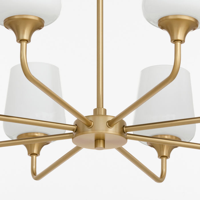 Myhouse Lighting Quorum - 6313-8-280 - Eight Light Chandelier - Raymond - Aged Brass