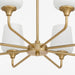 Myhouse Lighting Quorum - 6313-8-280 - Eight Light Chandelier - Raymond - Aged Brass