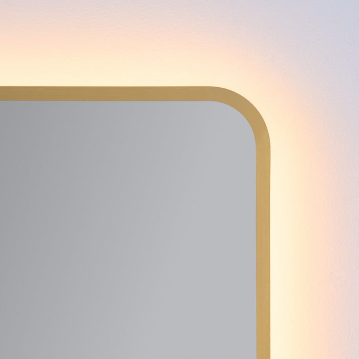 Myhouse Lighting Quorum - 92-2436-47 - LED Mirror - Aero - Brushed Brass