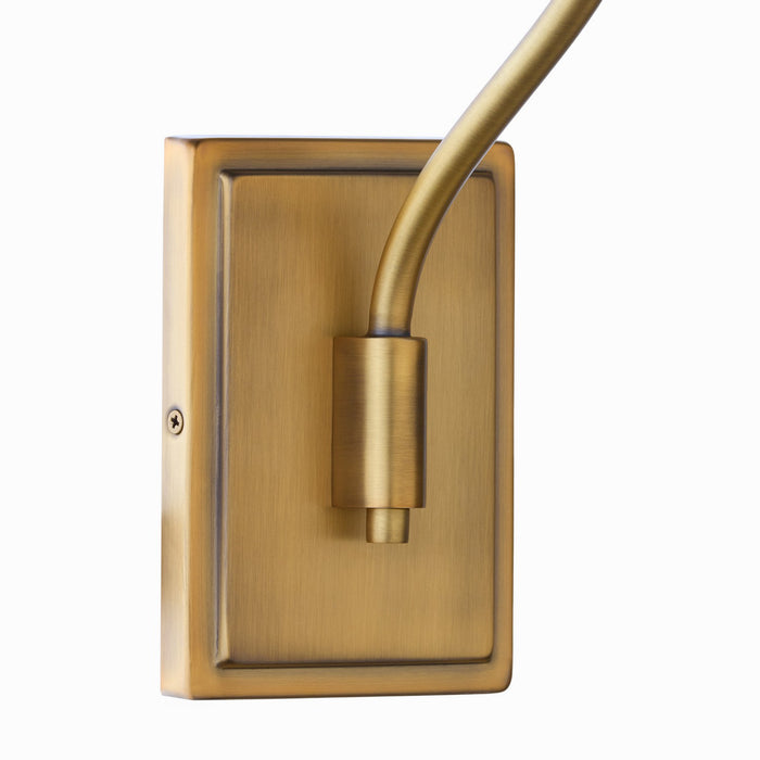 Myhouse Lighting Quorum - 5216-1-47 - One Light Wall Mount - Sophia - Brushed Brass
