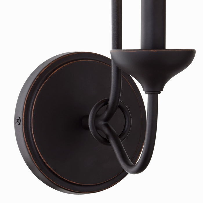 Myhouse Lighting Quorum - 555-2-36 - Two Light Wall Mount - Livingston - Bronze