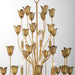 Myhouse Lighting Quorum - 608-10-47 - Ten Light Chandeiler - Lillet - Brushed Brass