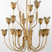 Myhouse Lighting Quorum - 608-8-47 - Eight Light Chandeiler - Lillet - Brushed Brass