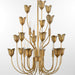 Myhouse Lighting Quorum - 608-8-47 - Eight Light Chandeiler - Lillet - Brushed Brass