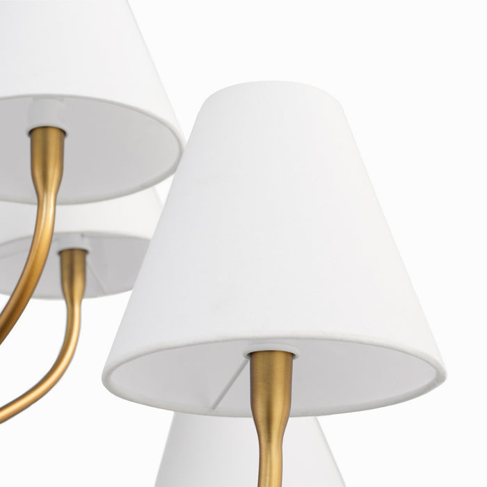 Myhouse Lighting Quorum - 6216-8-47 - Eight Light Chandelier - Sophia - Brushed Brass