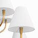 Myhouse Lighting Quorum - 6216-8-47 - Eight Light Chandelier - Sophia - Brushed Brass