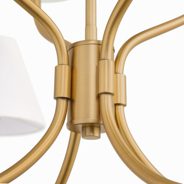 Myhouse Lighting Quorum - 6216-8-47 - Eight Light Chandelier - Sophia - Brushed Brass