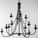 Myhouse Lighting Quorum - 655-12-36 - 12 Light Chandelier - Livingston - Bronze