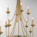 Myhouse Lighting Quorum - 655-12-47 - 12 Light Chandelier - Livingston - Brushed Brass