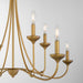 Myhouse Lighting Quorum - 655-8-47 - Eight Light Chandelier - Livingston - Brushed Brass