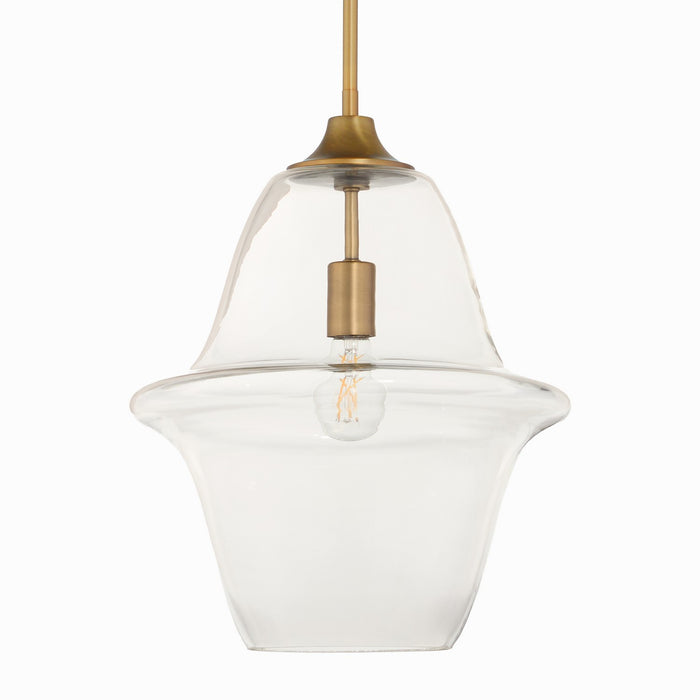 Myhouse Lighting Quorum - 836-14-47 - Pendant - Stewart - Brushed Brass