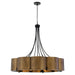 Myhouse Lighting Quorum - 843-5-4659 - Five Light Pendant - Sumner - Natural Brass|Matte Black