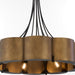 Myhouse Lighting Quorum - 843-5-4659 - Five Light Pendant - Sumner - Natural Brass|Matte Black