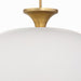 Myhouse Lighting Quorum - 897-22-0847 - Three Light Pendant - Stupa - Studio White|Brushed Brass