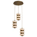 Myhouse Lighting Quorum - 3-82-56 - Three Light Multi-Port - Favo - Brushed Brass