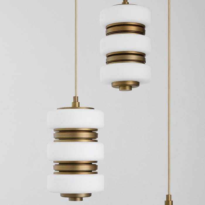 Myhouse Lighting Quorum - 3-82-56 - Three Light Multi-Port - Favo - Brushed Brass