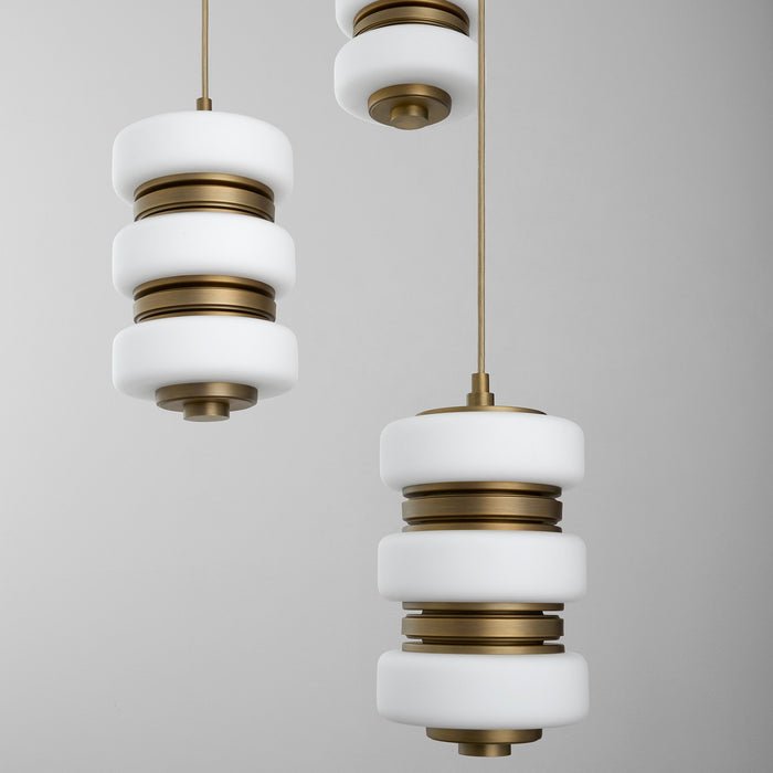 Myhouse Lighting Quorum - 3-82-56 - Three Light Multi-Port - Favo - Brushed Brass