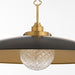 Myhouse Lighting Quorum - 990-5947 - LED Pendant - Genevieve - Matte Black|Brushed Brass