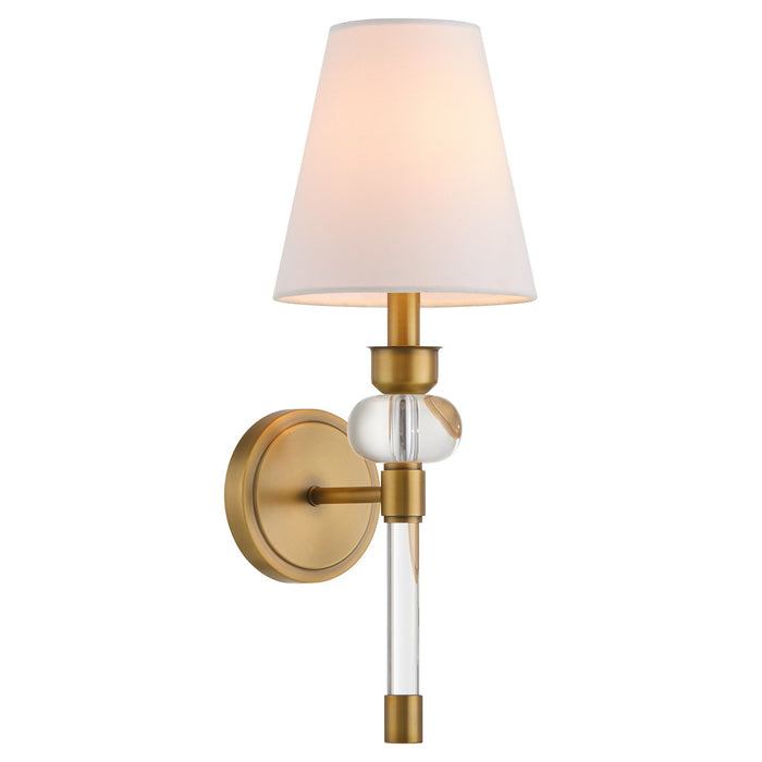 Myhouse Lighting Quorum - 538-1-47 - One Light Wall Mount - Cetro - Brushed Brass