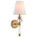 Myhouse Lighting Quorum - 538-1-47 - One Light Wall Mount - Cetro - Brushed Brass