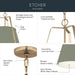 Myhouse Lighting Kichler - 52711HGN - Two Light Pendant - Etcher - HERITAGE GREEN
