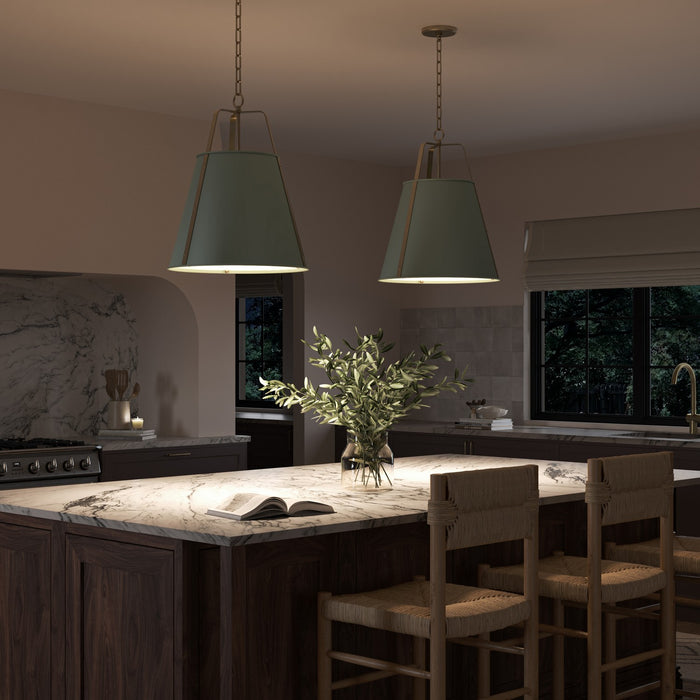 Myhouse Lighting Kichler - 52711HGN - Two Light Pendant - Etcher - HERITAGE GREEN