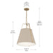 Myhouse Lighting Kichler - 52711GRG - Two Light Pendant - Etcher - Greige