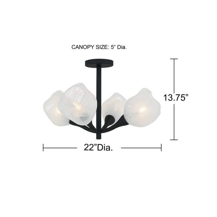 Myhouse Lighting Quoizel - ADEL1722OI - LED Semi-Flush Mount - Adelyn - Oil Rubbed Bronze