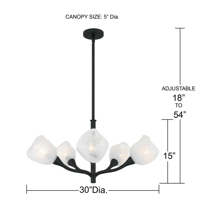 Myhouse Lighting Quoizel - ADEL5030OI - LED Chandelier - Adelyn - Oil Rubbed Bronze