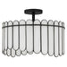 Myhouse Lighting Quoizel - ANN1816MBK - Three Light Pendant - Annabelle - Matte Black
