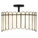 Myhouse Lighting Quoizel - ANN1816MBK - Three Light Pendant - Annabelle - Matte Black