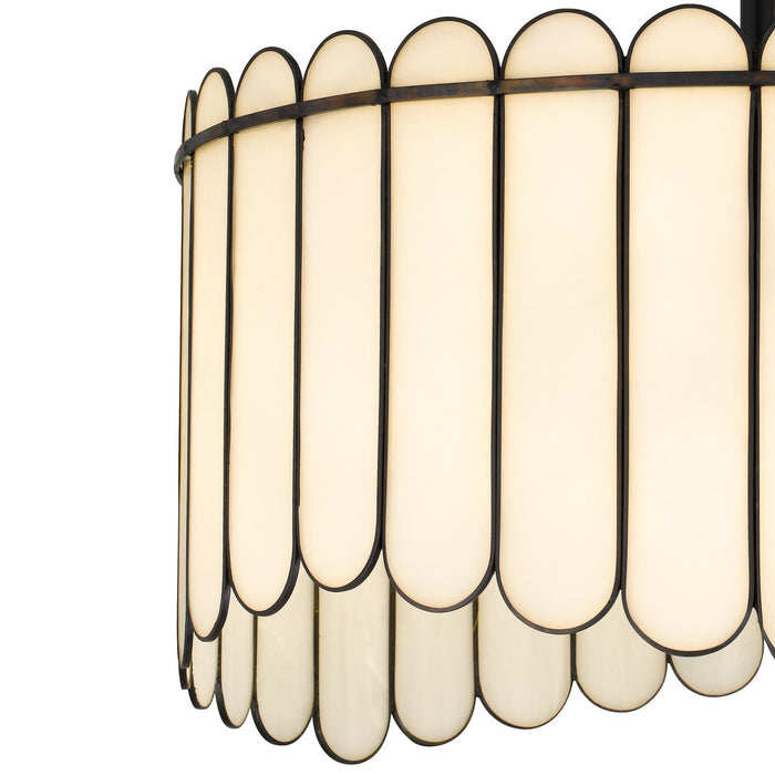 Myhouse Lighting Quoizel - ANN2824MBK - Four Light Pendant - Annabelle - Matte Black