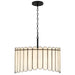 Myhouse Lighting Quoizel - ANN2824MBK - Four Light Pendant - Annabelle - Matte Black