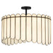 Myhouse Lighting Quoizel - ANN2824MBK - Four Light Pendant - Annabelle - Matte Black