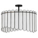 Myhouse Lighting Quoizel - ANN2824MBK - Four Light Pendant - Annabelle - Matte Black