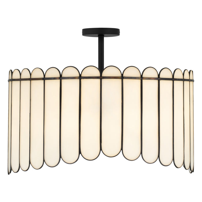 Myhouse Lighting Quoizel - ANN2824MBK - Four Light Pendant - Annabelle - Matte Black
